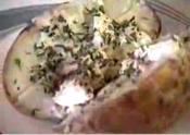 Hamburger Creole Over Baked Potatoes